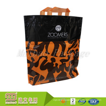 Oem Custom Made Cheap Price Reinforced Heat Seal Pe Plastic Tote Bags With Soft Loop Handles